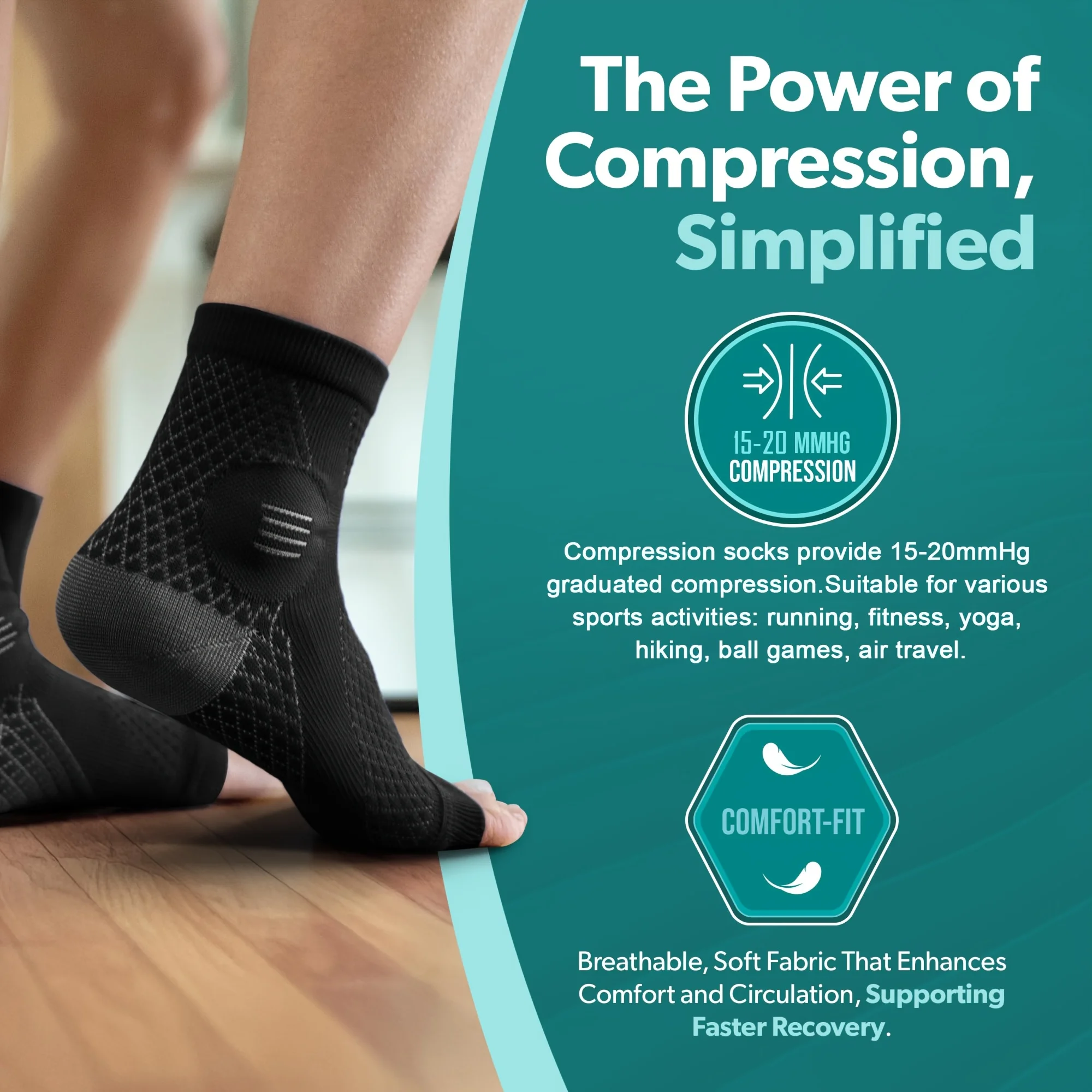 1Pair Ankle Foot Sleeves Compr - đánh giá và giá Ankle Brace Sock
