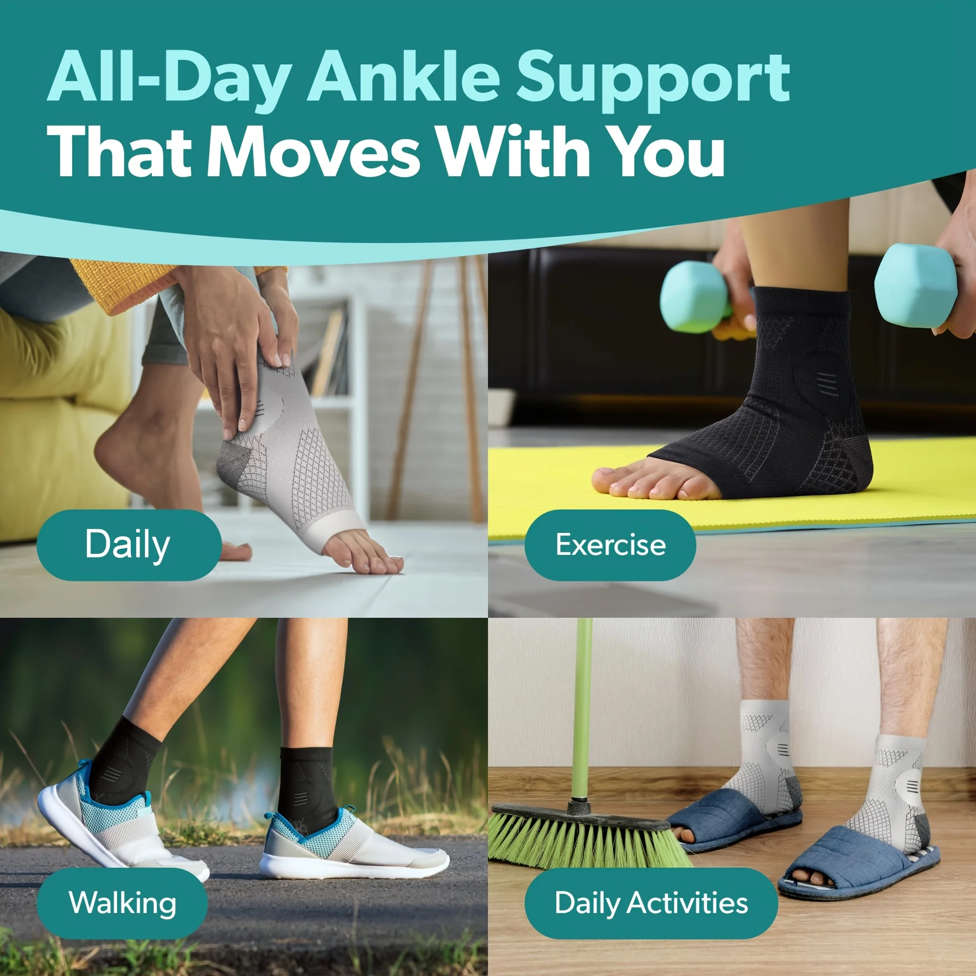 1Pair Ankle Foot Sleeves Compr - đánh giá và giá Ankle Brace Sock
