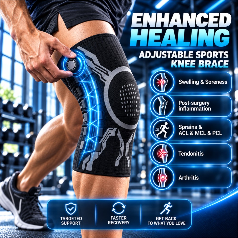 Adjustable Smart Knob Knee Bra - đánh giá và giá Compression Sleeve Calf