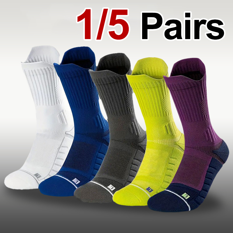1/5 Pair Men Towel Bottom Bask - đánh giá và giá Athletic Sock Cushion